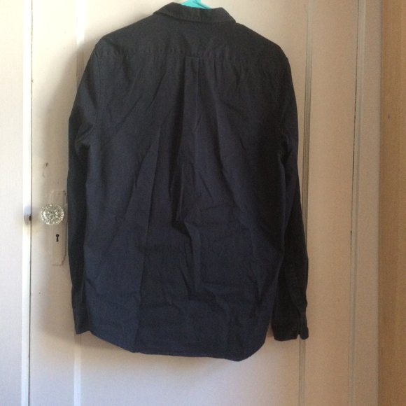 Steven Alan Black Button-Down Shirt, Size Medium - Picture 2 of 4